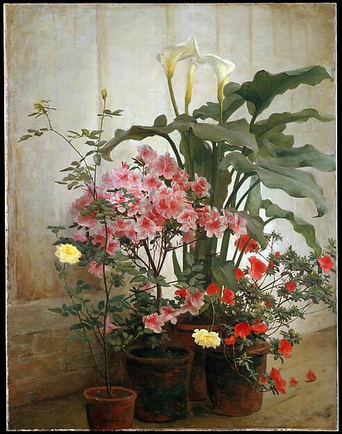 Side of a Greenhouse, by George Cochran Lambdin