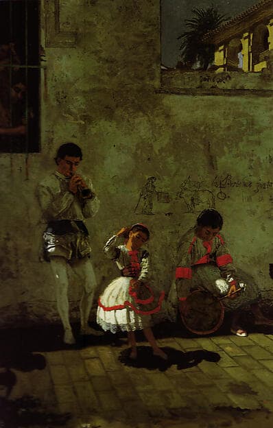 A Street Scene in Seville, by Thomas Eakins