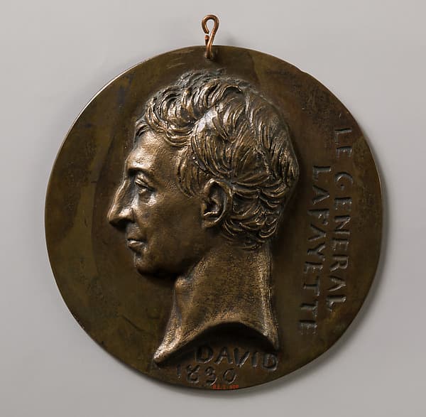 Medallion of the Marquis de Lafayette, by Pierre Jean David d'Angers