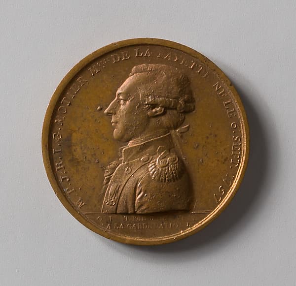 Medal of the Marquis de Lafayette, by Pierre Simon Benj. Duvivier