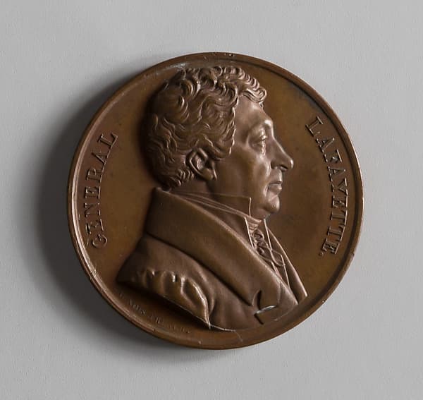 Medal of the Marquis de Lafayette, by François Augustin Caunois