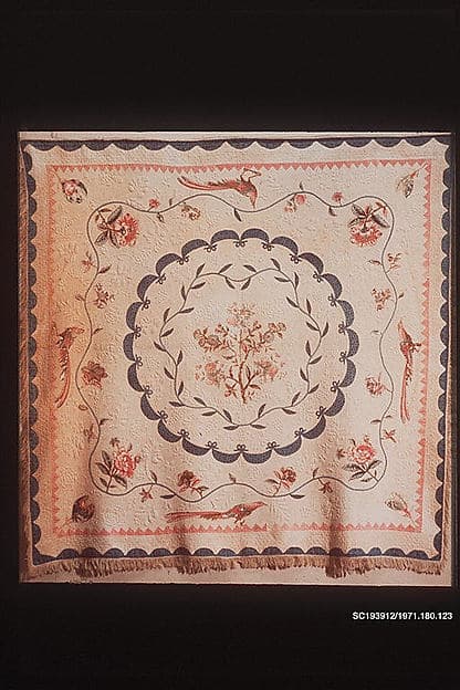 Chintz appliqued quilt
