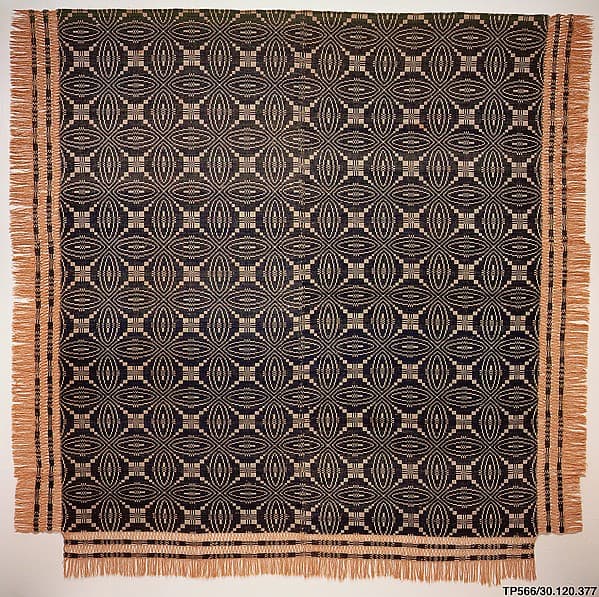 Coverlet, Wheel of Fortune pattern variation