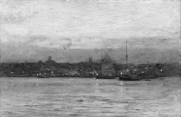 Evening, New Bedford Harbor, by Dwight William Tryon