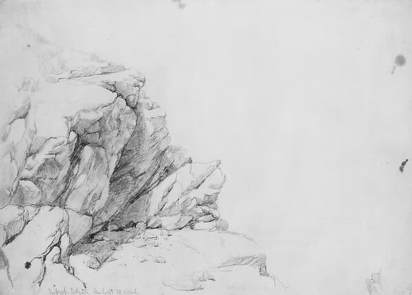 Rocks by the Sea, Newport, by Daniel Huntington
