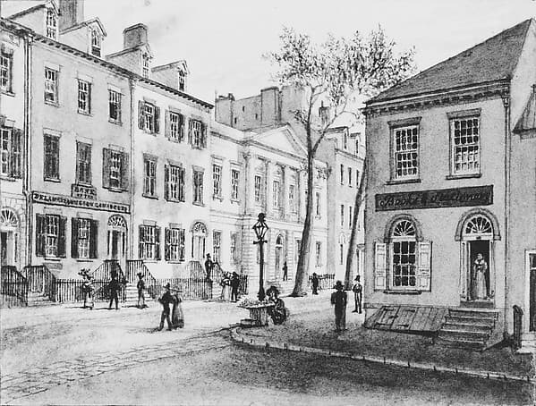 United States Branch Bank, Wall Street, by Charles W. Burton