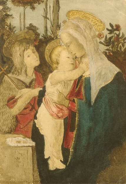 Copy after Botticelli, by Julian Alden Weir