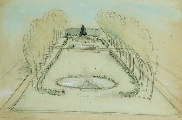 Sketch of Saint Gaudens's Statue of Deacon Samuel Chapin, Springfield, Massachusetts, by Stanford White