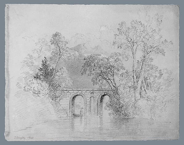 River Scene (from McGuire Scrapbook), by Thomas Doughty