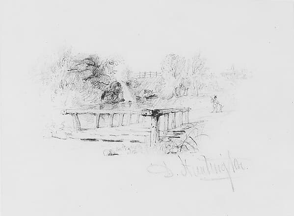 Landscape (from McGuire Scrapbook), by Daniel Huntington