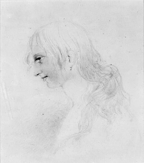 Head of a Girl (from McGuire Scrapbook), by James Varick Stout