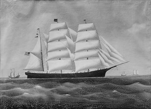 The Ship "John W. Brewer", by Chinese Painter