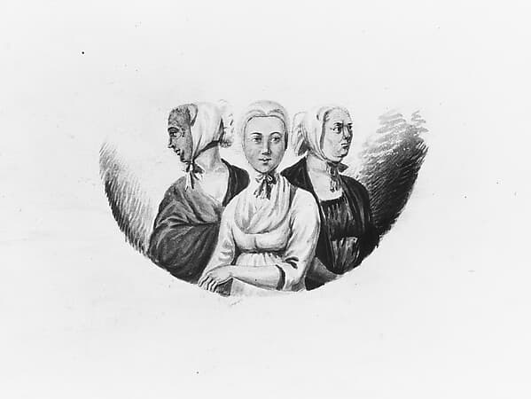 Moravian Sisters, by Pavel Petrovich Svinin