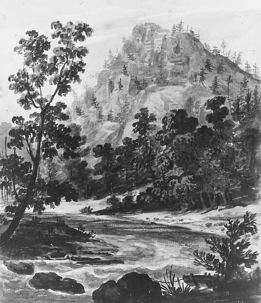 Delaware Water Gap (?), by Pavel Petrovich Svinin