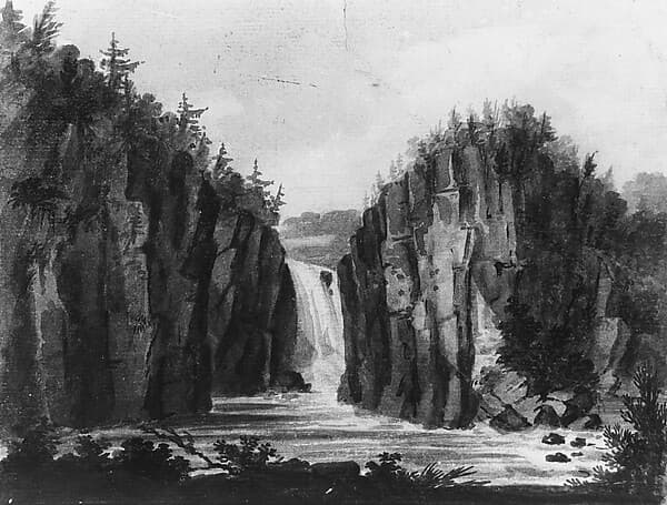 Passaic Falls, New Jersey (?), by Pavel Petrovich Svinin