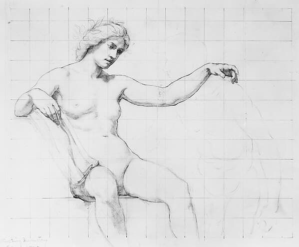 Study for "Science Instructing Industry", by Kenyon Cox