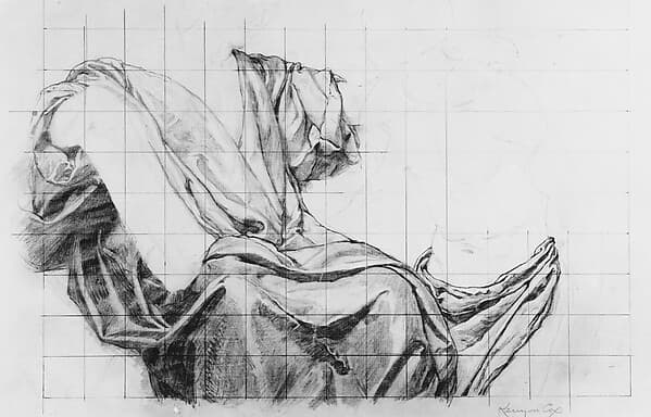 Science Instructing Industry: Drapery Study, by Kenyon Cox