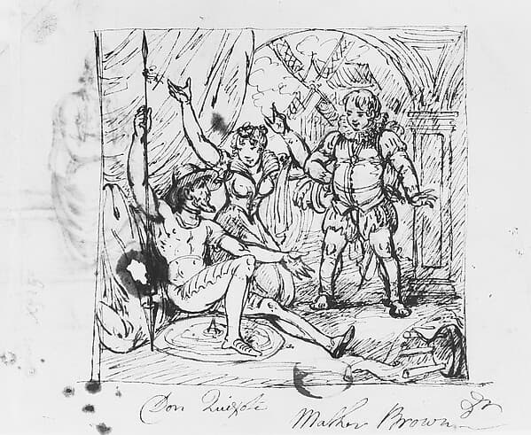 Scene from "Don Quixote", by Mather Brown