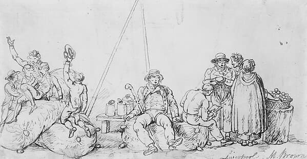 Scene at Liverpool, by Mather Brown