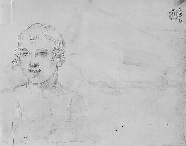 Half-Length Figure Sketch, by Mather Brown