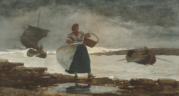 Inside the Bar, by Winslow Homer