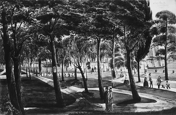 Battery Park, New York, by Christian Gottlieb Cantzlier