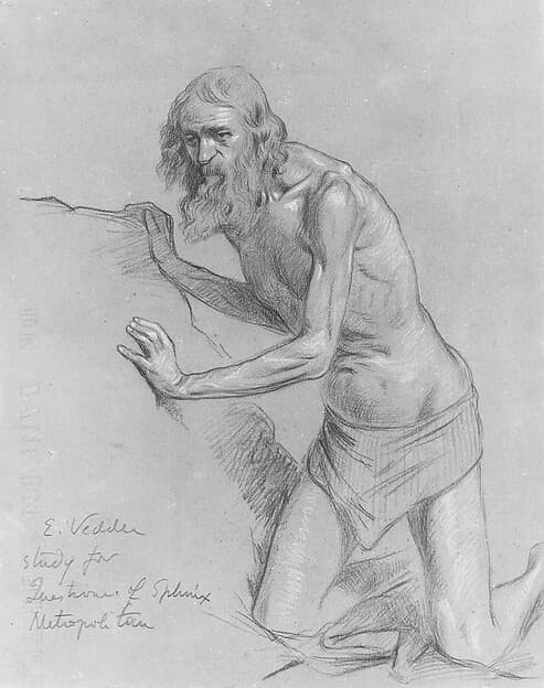 Study for the Question of the Sphinx, by Elihu Vedder