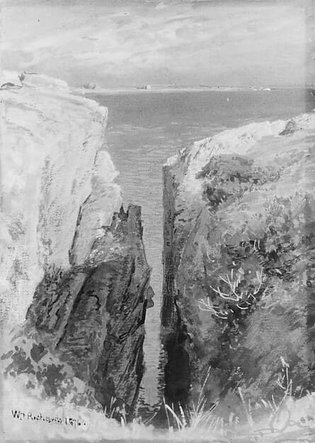 Between the Cliffs, Newport, by William Trost Richards