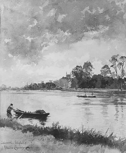 River Scene in England, by James Wells Champney
