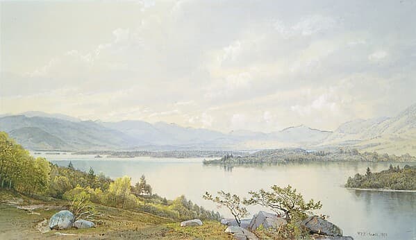 Lake Squam and the Sandwich Mountains, by William Trost Richards