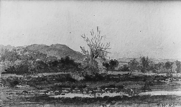 Three Views, No. 3: Mount Carmel, near New Haven, Connecticut, by John William Hill