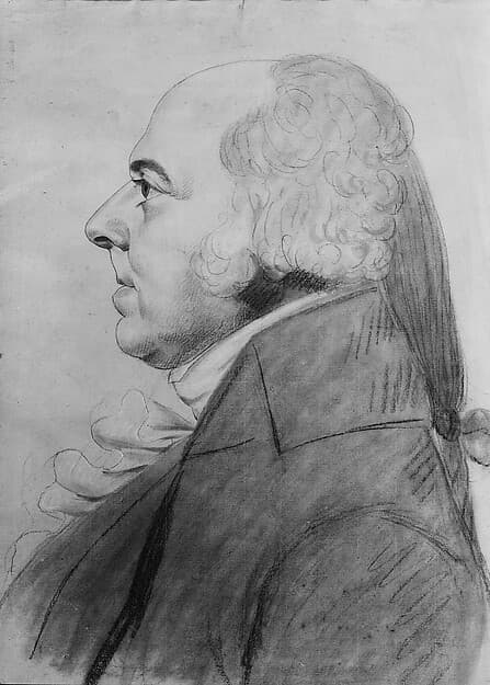 John Adams, by Charles Balthazar Julien Févret de Saint-Mémin