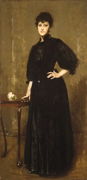 Lady in Black, by William Merritt Chase