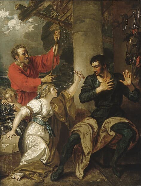 The Damsel and Orlando, by Benjamin West