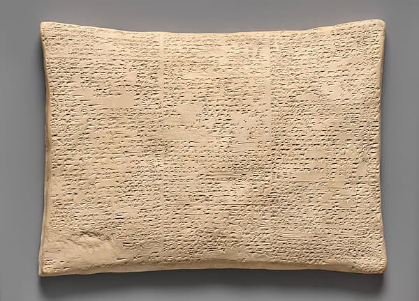 Cast reconstruction of Babylonian Flood Tablet