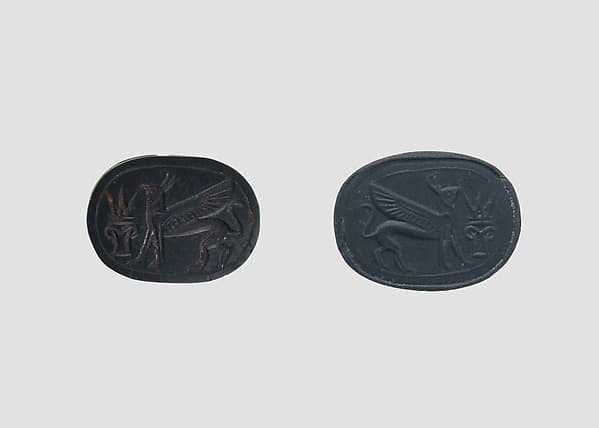 Stamp seal (scarab) with monster