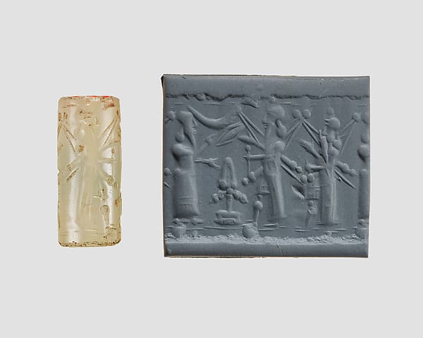 Cylinder seal with cultic scene