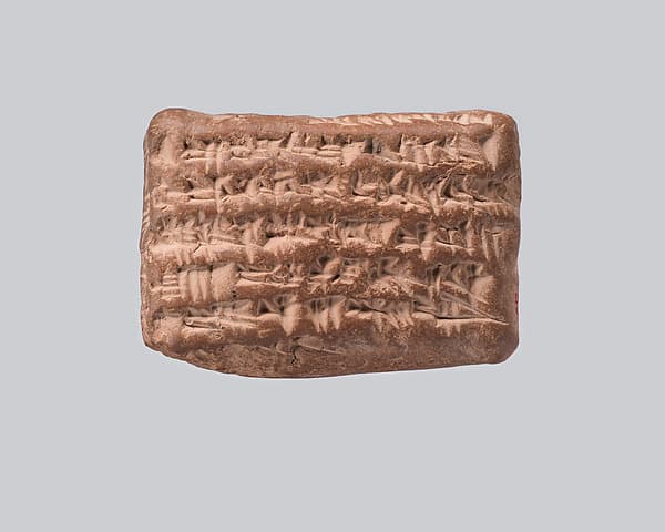 Cuneiform tablet: receipt for dates, Egibi archive