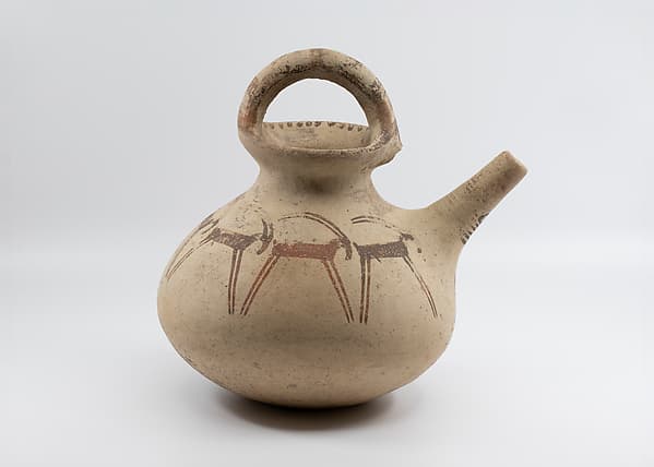 Pitcher decorated with ibexes