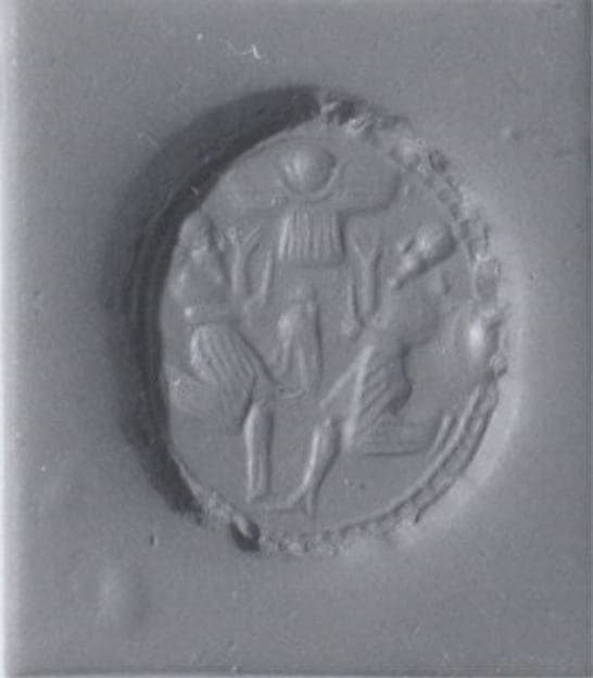 Stamp seal (scaraboid) with cultic scene
