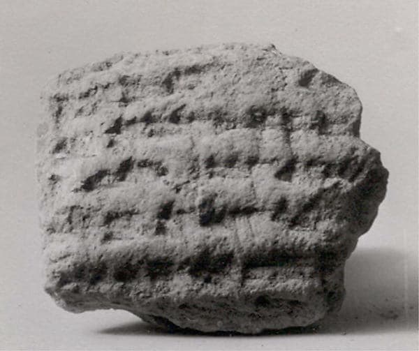 Cuneiform tablet: fragment, Ebabbar archive