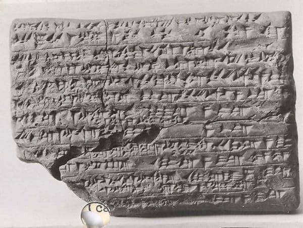 Cuneiform tablet: account of dates as imittu-rent, Ebabbar archive