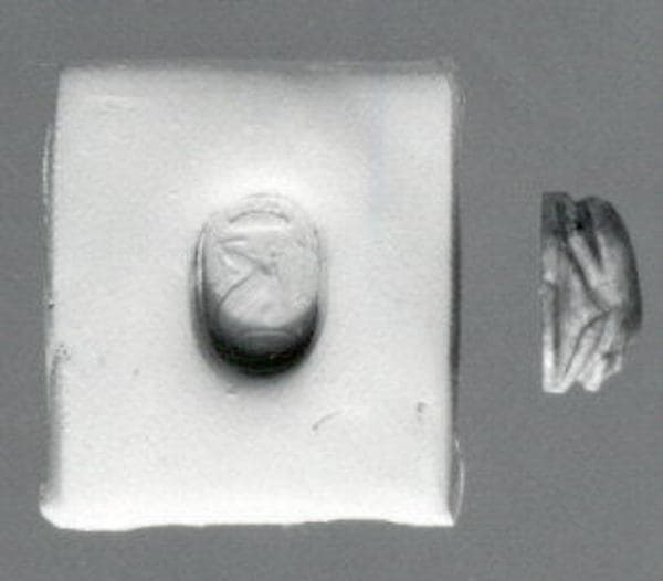 Stamp seal (scarab) with monster