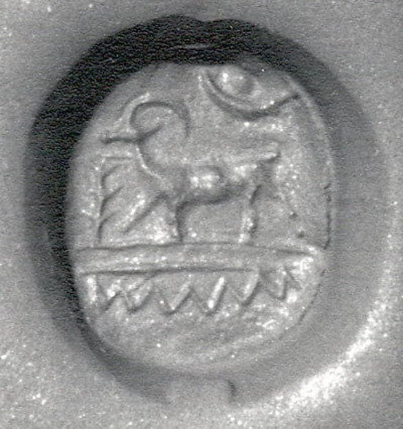 Stamp seal (scaraboid) with animal