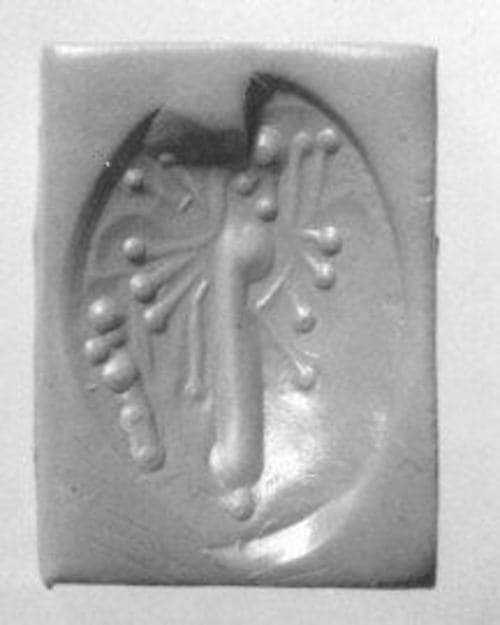 Stamp seal (scaraboid) with deity