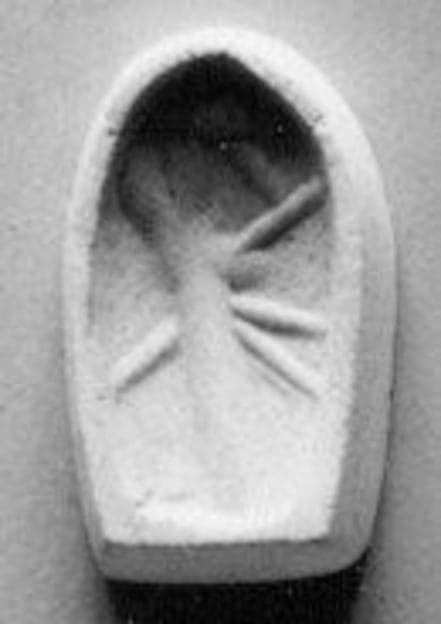 Stamp seal (duck-shaped) with divine being