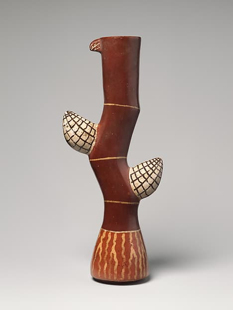 Corn stalk-shaped vessel, by Nasca artist(s)