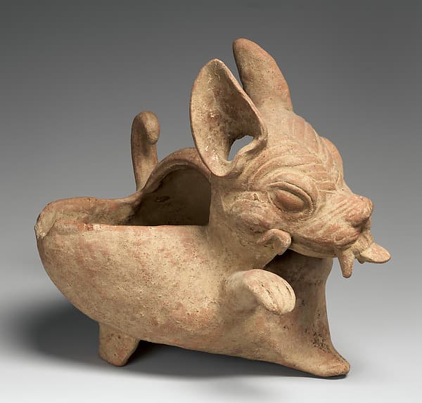 Canine vessel, by South central Veracruz artist(s)
