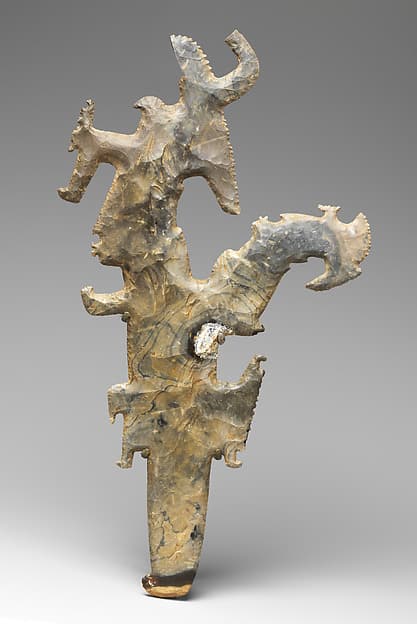 Scepter with profile figures, by Maya artist(s)