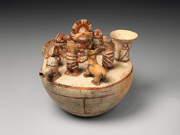 Vessel with ritual scene, by Recuay artist(s)